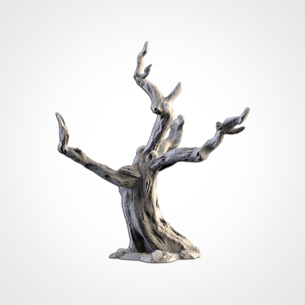 Dead tree scenery piece, 3D printed terrain, Txarli Factory