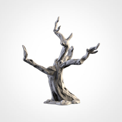 Dead tree scenery piece, 3D printed terrain, Txarli Factory