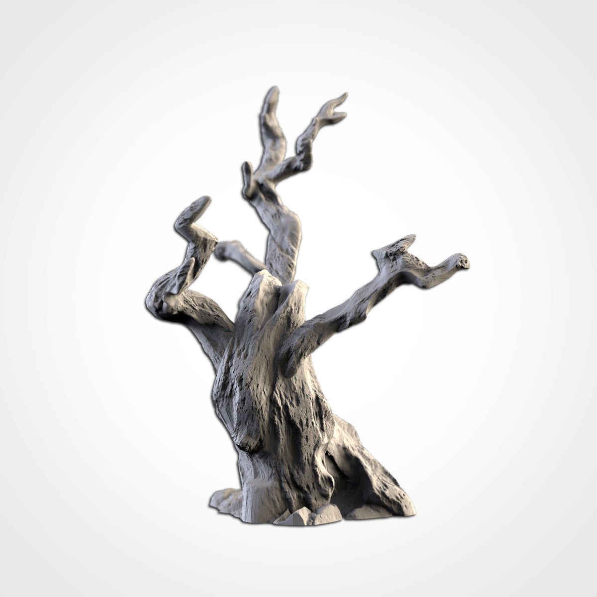 Dead tree scenery piece, 3D printed terrain, Txarli Factory