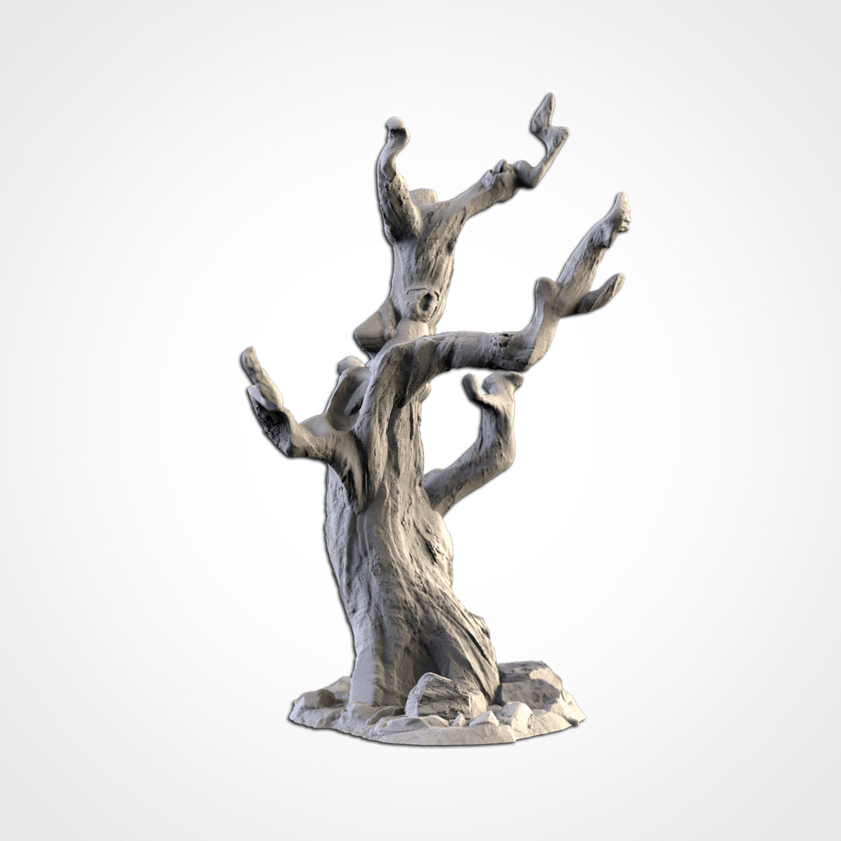 Dead tree scenery piece, 3D printed terrain, Txarli Factory