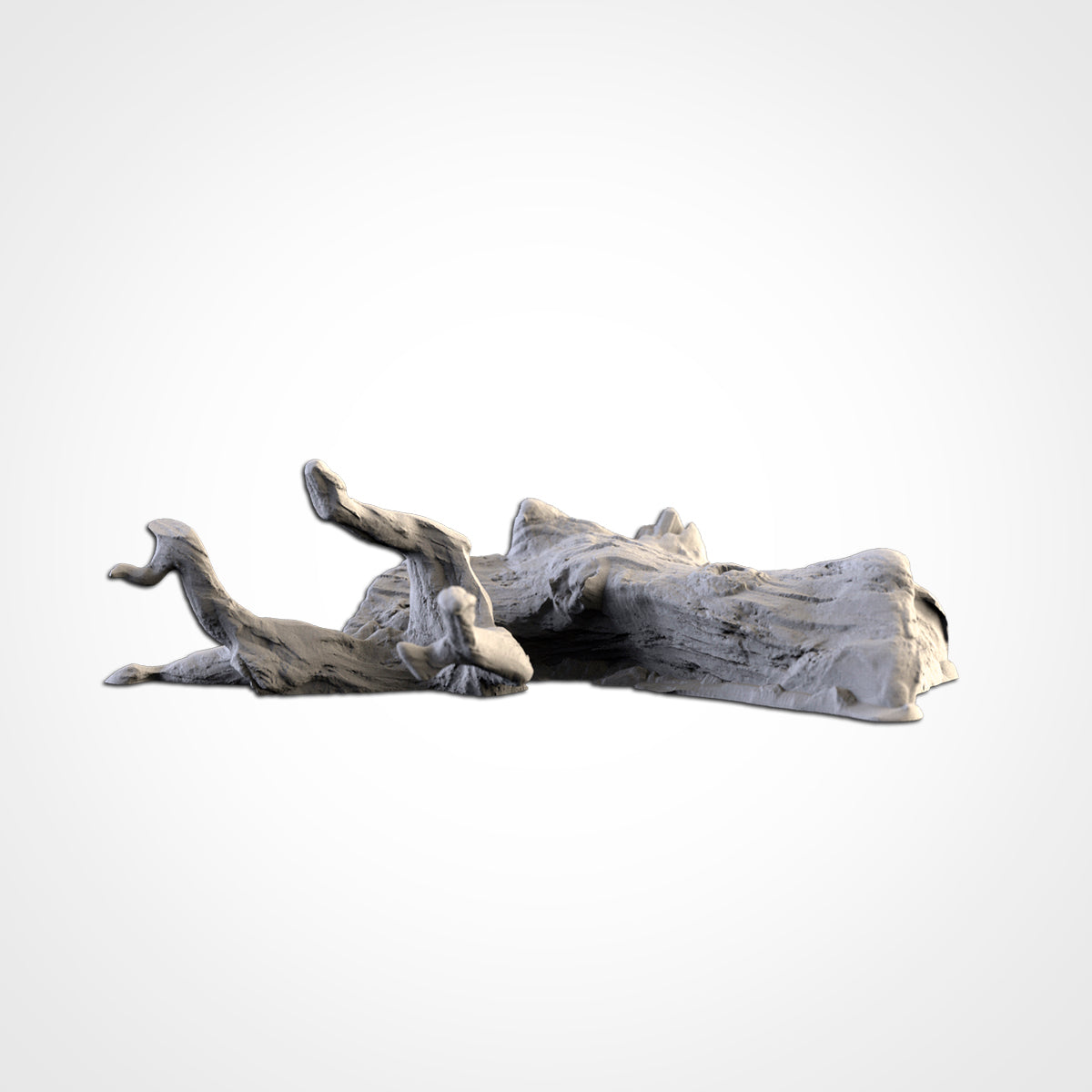 Fallen dead tree scenery, 3D printed terrain, Txarli Factory