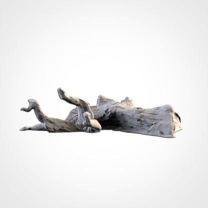 Fallen dead tree scenery, 3D printed terrain, Txarli Factory