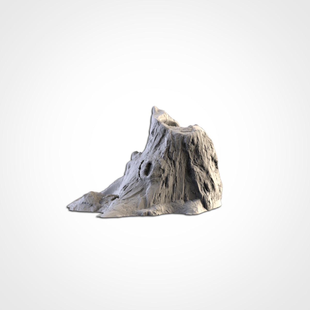 Broken tree stump scenery, 3D printed terrain, Txarli Factory