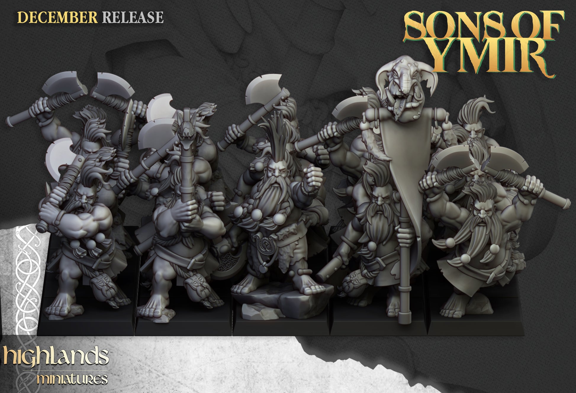 Dwarf Deathseekers, bare-chested slayer berserkers with great axes