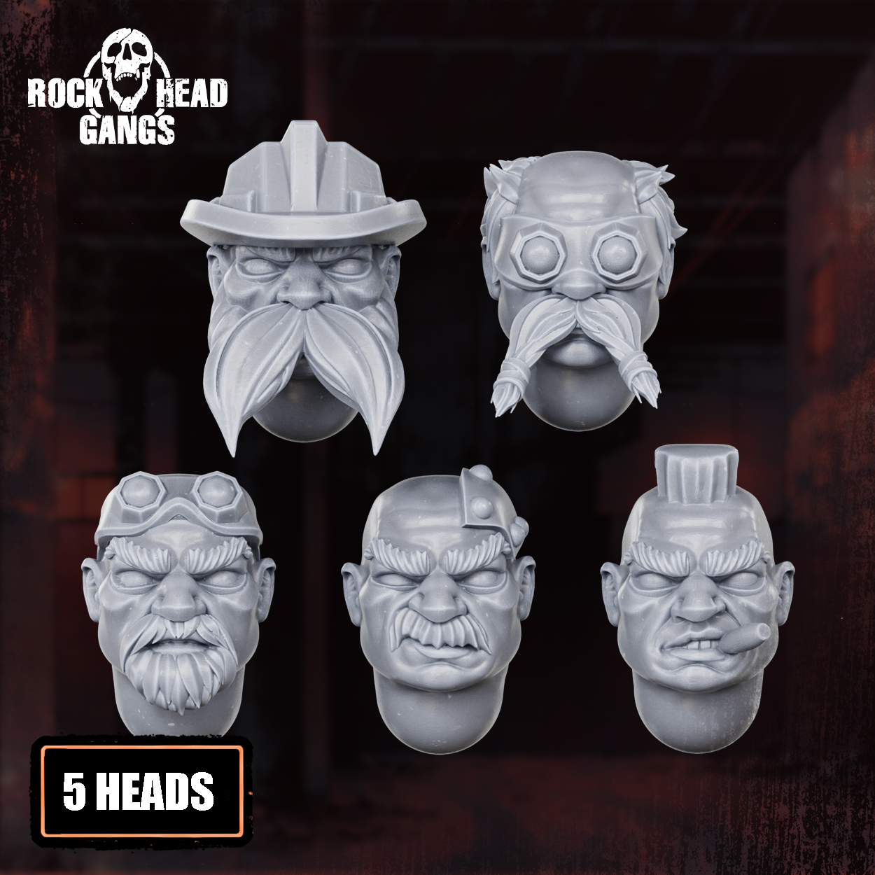 Black Mountain Diggers Gang build-kit weapons and arms, sci-fi dwarf miner conversion parts