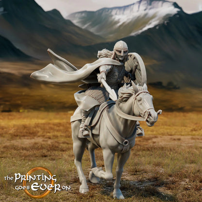 Princess Eadwela – On Foot and Mounted | Last Stand | MESBG | The Printing Goes Ever On