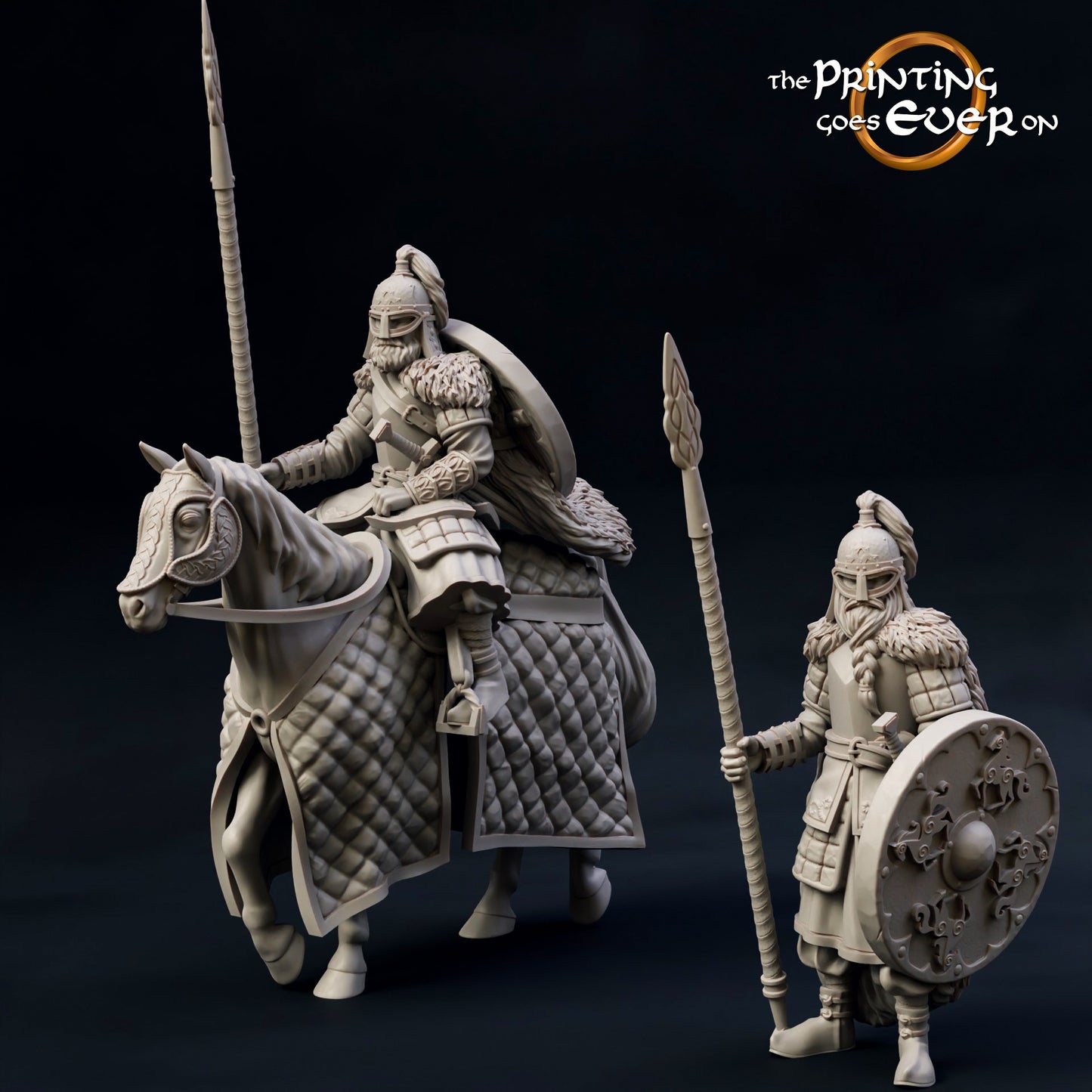 Ridermercia Earl’s Guard – On Foot and Mounted | Realm of the Horse Earls | MESBG | The Printing Goes Ever On