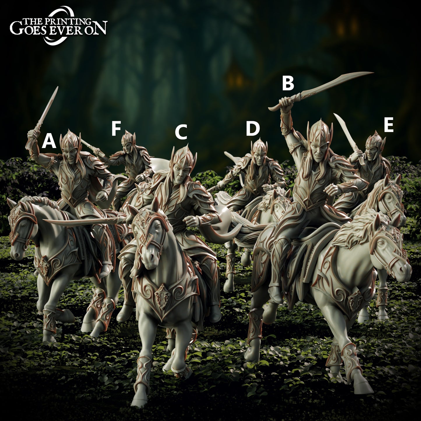 Elven Knights | Elderwood Elves | MESBG | The Printing Goes Ever On