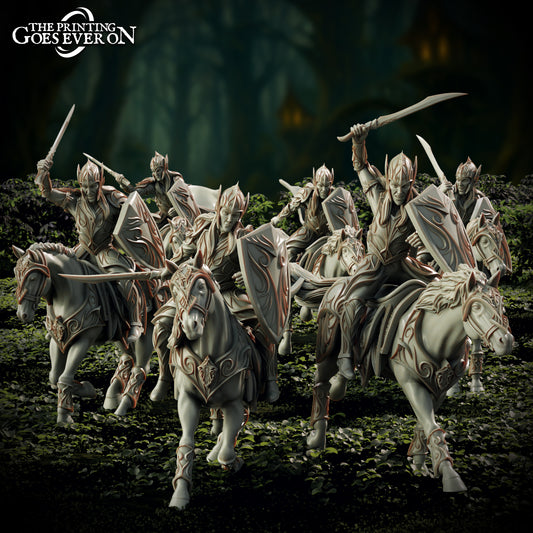 Elven Knights | Elderwood Elves | MESBG | The Printing Goes Ever On