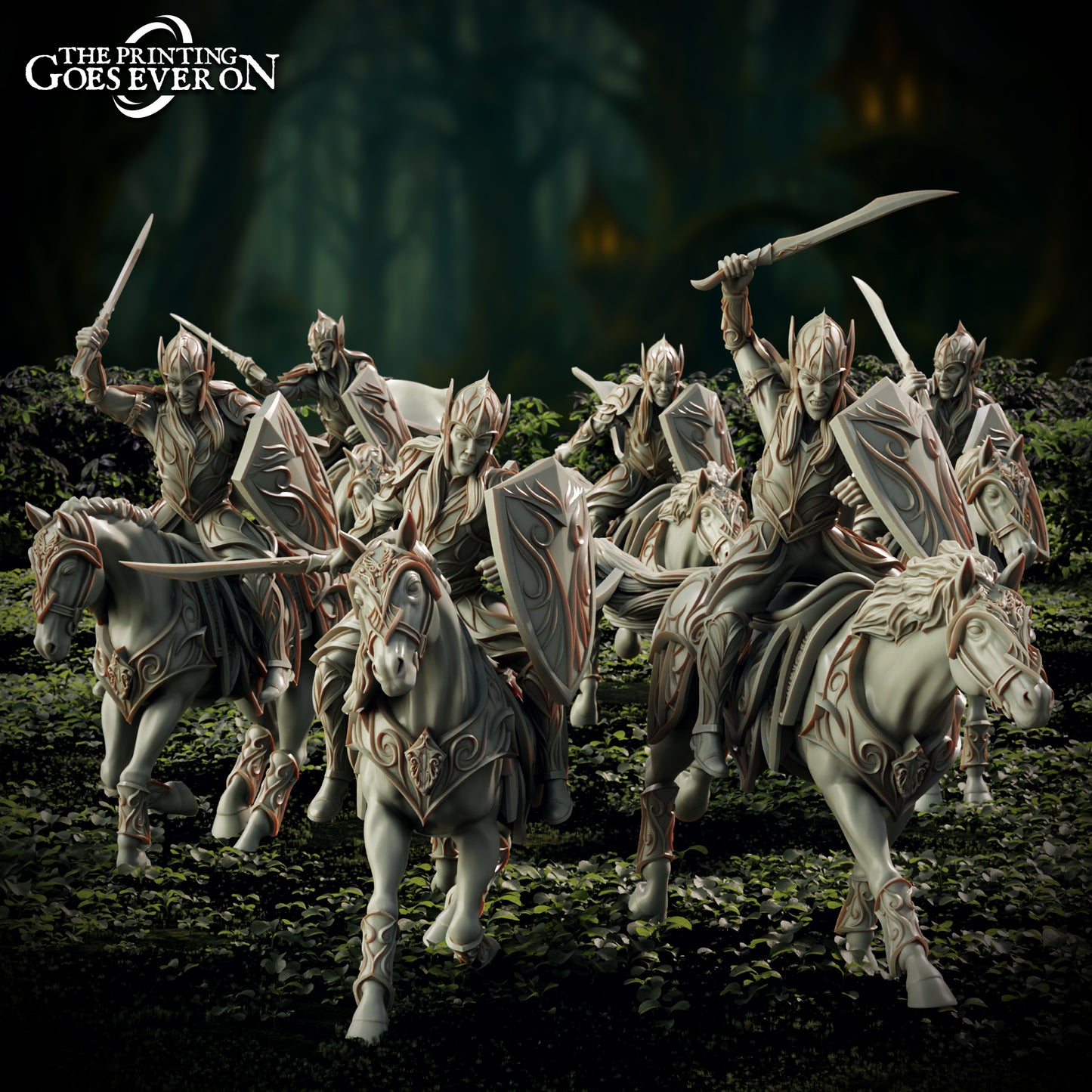 Elven Knights | Elderwood Elves | MESBG | The Printing Goes Ever On