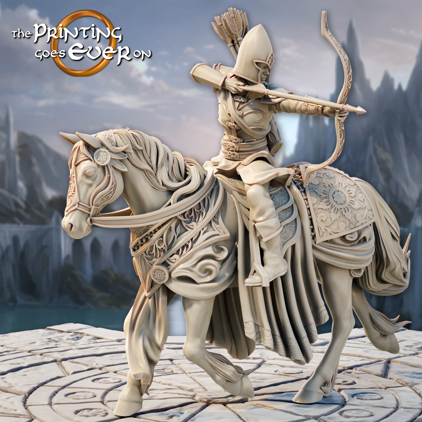 Elven Mounted Archers | Silver Shores | MESBG | The Printing Goes Ever On