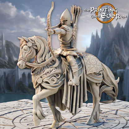 Elven Mounted Archers | Silver Shores | MESBG | The Printing Goes Ever On