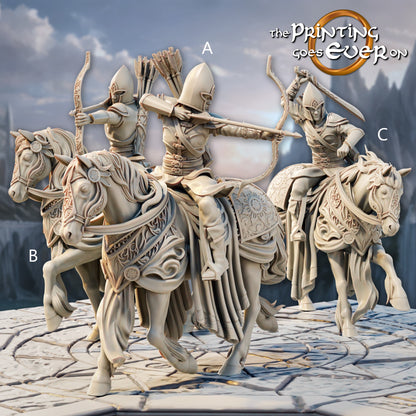 Elven Mounted Archers | Silver Shores | MESBG | The Printing Goes Ever On