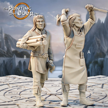 Elven Shipwrights | Silver Shores | MESBG | The Printing Goes Ever On