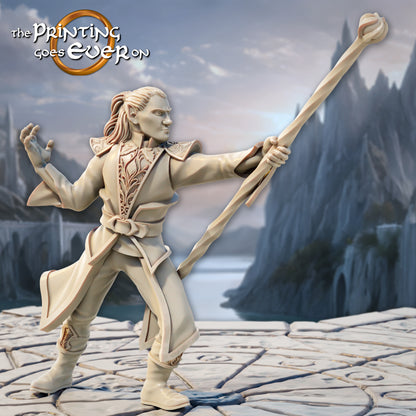 Elven Stormcaller Mages | Silver Shores | MESBG | The Printing Goes Ever On