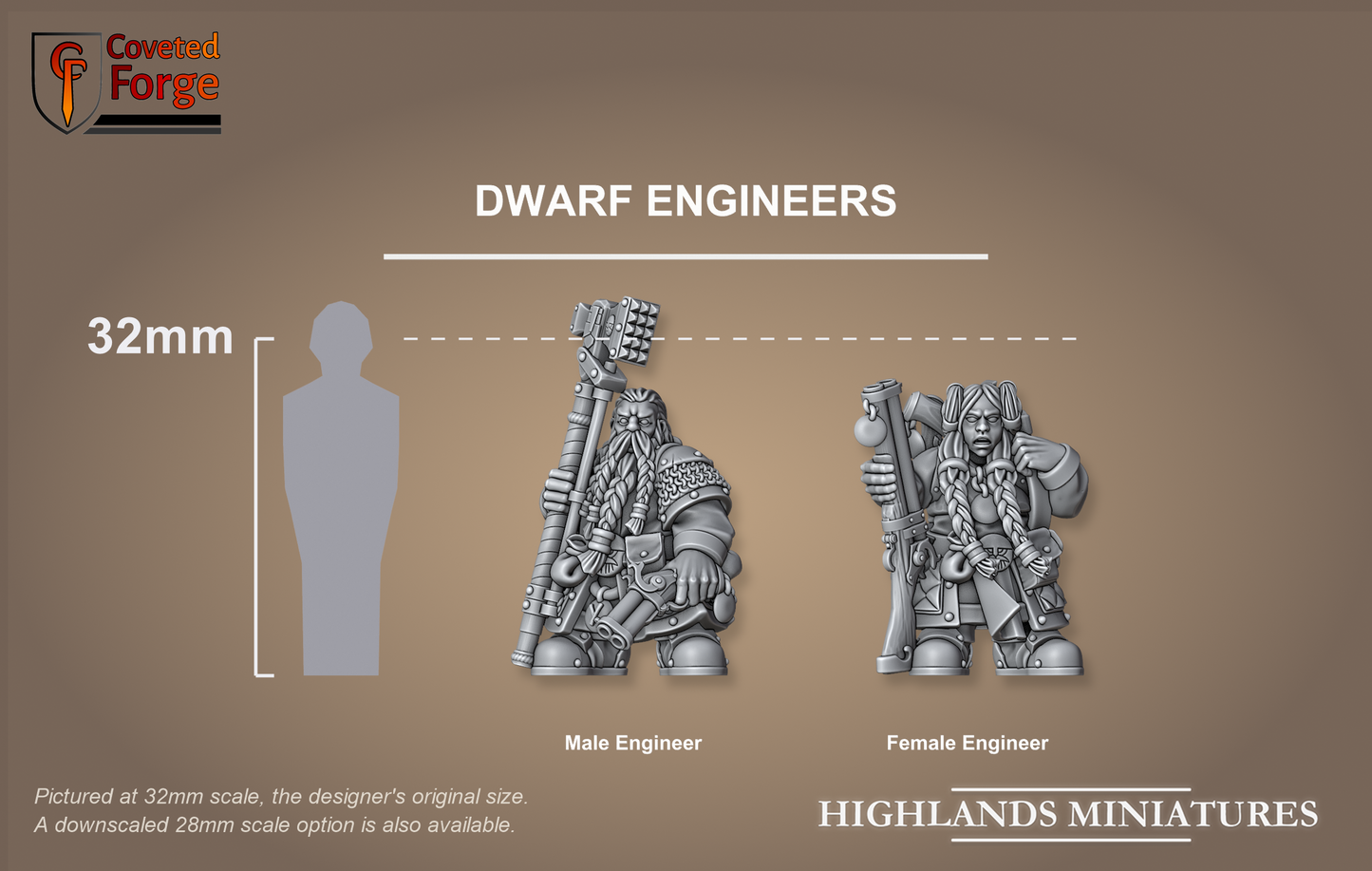 Dwarf Engineers scale comparison