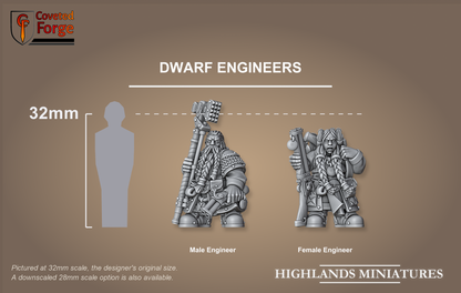 Dwarf Engineers scale comparison