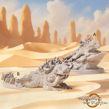 Flame Salamanders | Sands of the East | MESBG | The Printing Goes Ever On