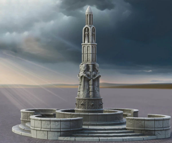 Fountain "A" | 6-28mm Scale | Ivory City | The Printing Goes Ever On | Buildings and Terrain