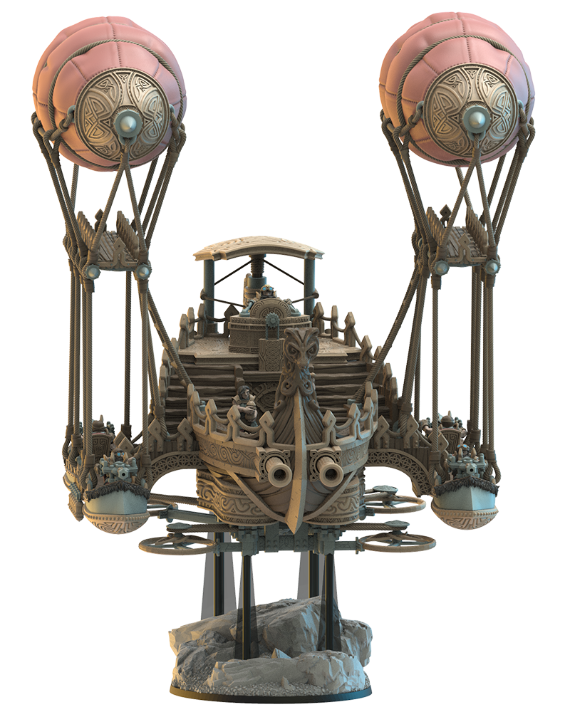 Fugl Airship | Niavellir Dwarves | Lost Kingdom Miniatures