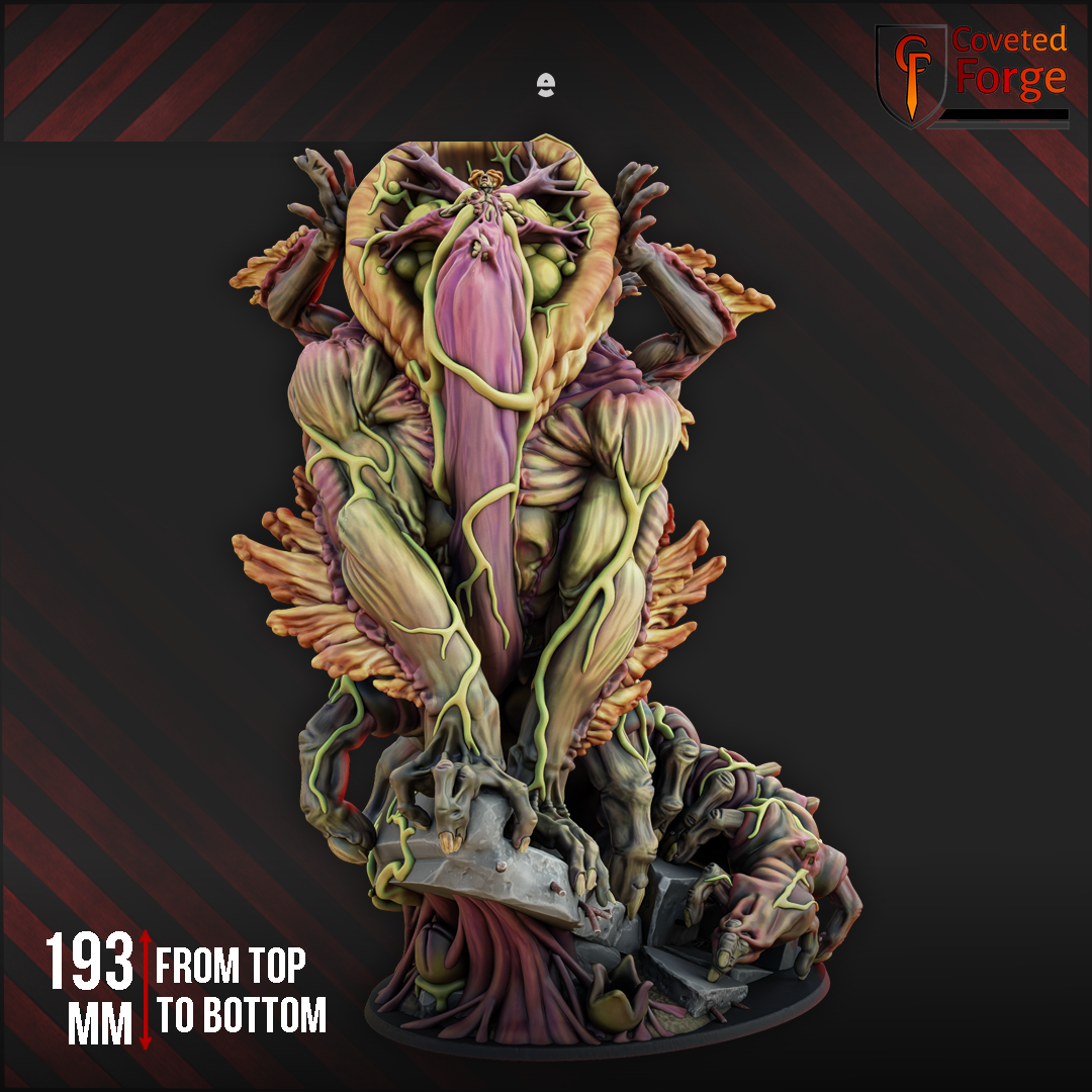 Fungzilla spore-daemon centerpiece, front