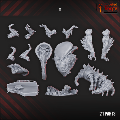 Fungzilla parts breakdown (21 parts)