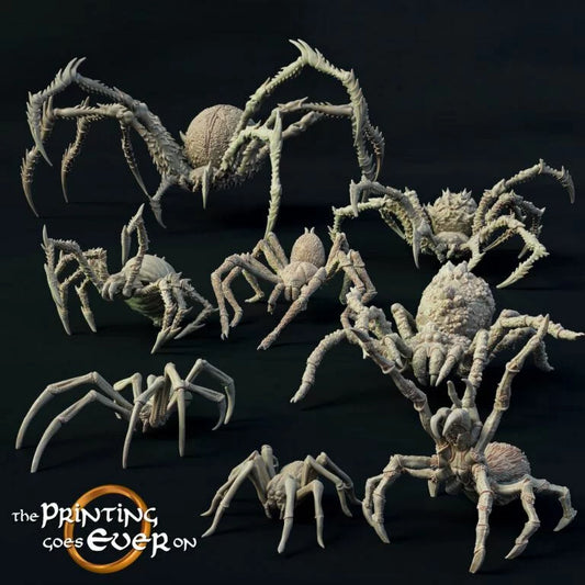 Giant Spiders  | Lair of the Brood Mother | MESBG | The Printing Goes Ever On