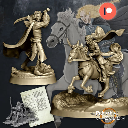 Lord Golloccel – On Foot and Mounted | Crossing the River | MESBG | The Printing Goes Ever On
