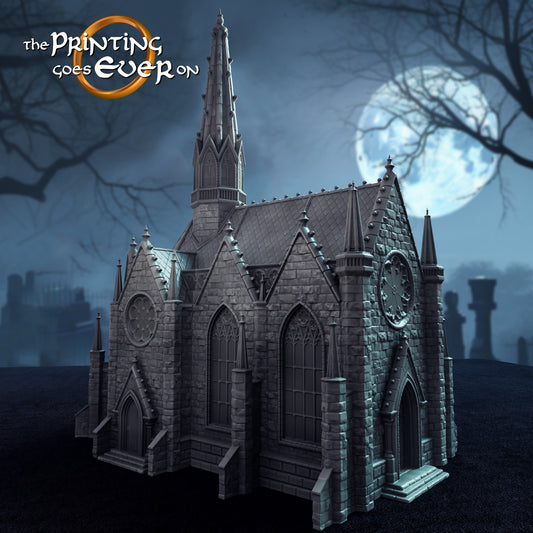 Gothic Cathedral – Cemetery Terrain | Undead Army | MESBG | The Printing Goes Ever On