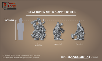 Great Runemaster and Apprentices scale comparison