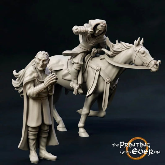 Grimhelm – On Foot and Mounted | Heroes of Ridermercia | MESBG | The Printing Goes Ever On