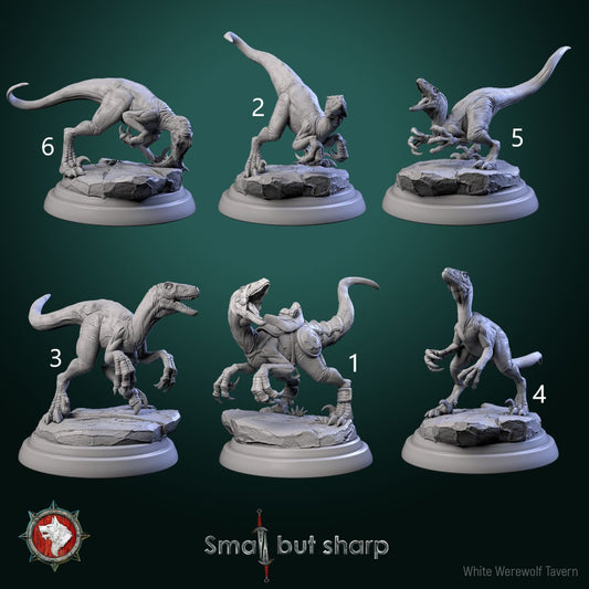 Halfling Dino Mount Set | Small But Sharp | White Werewolf Tavern