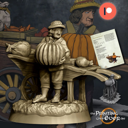 Halfling Trader with Cart | The Town of Breie | MESBG | The Printing Goes Ever On