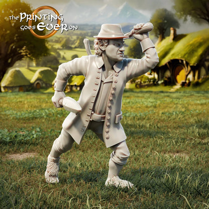Halfling Militia with Sheriff | Halfling Rebellion | MESBG | The Printing Goes Ever On