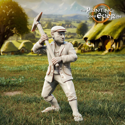 Halfling Militia with Sheriff | Halfling Rebellion | MESBG | The Printing Goes Ever On