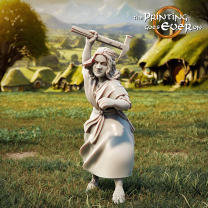 Halfling Militia with Sheriff | Halfling Rebellion | MESBG | The Printing Goes Ever On
