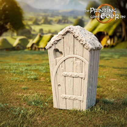 Halfling Exteriors (Heated Bathtub+Outhouse) | Halfling Rebellion | MESBG | The Printing Goes Ever On
