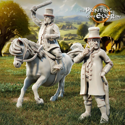 Halfling Sheriff – On Foot and Mounted | Halfling Rebellion | MESBG | The Printing Goes Ever On