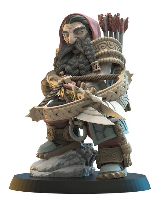 Harald, Armbrøst Hero | Niavellir Dwarves | Lost Kingdom Miniatures