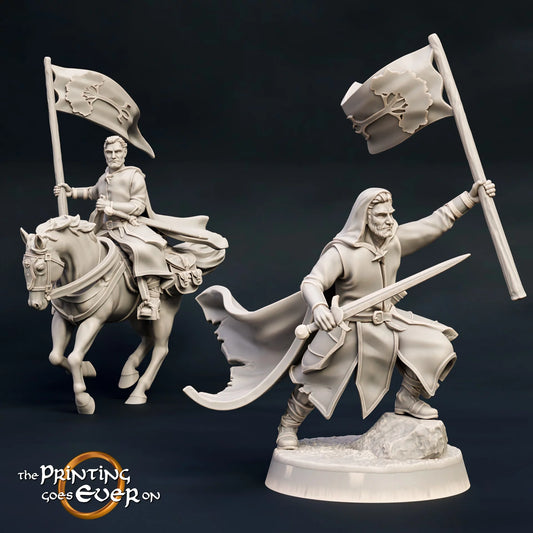 Heathbrant – On Foot and Mounted | The Ashen Rangers | MESBG | The Printing Goes Ever On