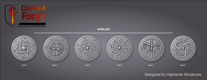 Huscarl shield designs, Shield 1 through Shield 6