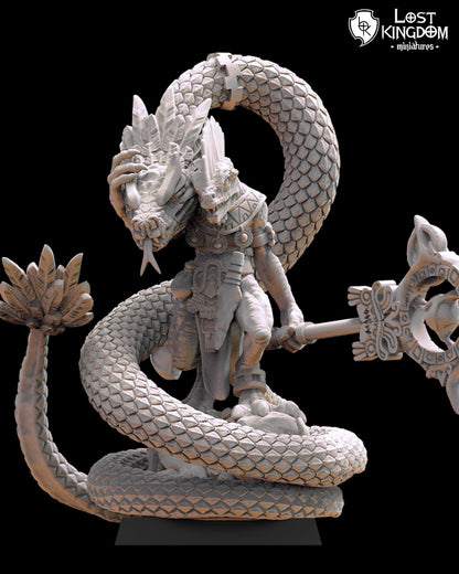 Tonatiuh, Coatl Whisperer | Saurian Ancients | Lost Kingdom Miniatures |