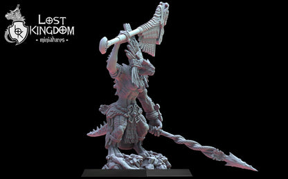 Coatlicue, Cuetzpal Mother | Saurian Ancients | Lost Kingdom Miniatures |