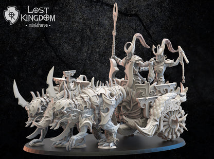 Kyōryū Chariot | Night Elves / Dark Elves | Lost Kingdom Miniatures | Tabletop Gaming | Pathfinder