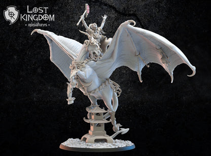 Yaachana, Night Sorceress on Tenma | Night Elves / Dark Elves | Lost Kingdom Miniatures | Tabletop Gaming | Pathfinder