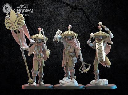 Akkorokamui Corsairs Command Group | Night Elves / Dark Elves | Lost Kingdom Miniatures | Tabletop Gaming | Pathfinder