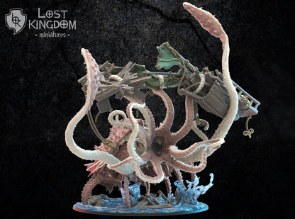 Akkorokamui, Sea Swallower | Night Elves / Dark Elves | Lost Kingdom Miniatures | Tabletop Gaming | Pathfinder