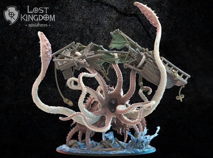 Akkorokamui, Sea Swallower | Night Elves / Dark Elves | Lost Kingdom Miniatures | Tabletop Gaming | Pathfinder