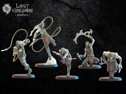 Dākumūn Shinobi | Night Elves / Dark Elves | Lost Kingdom Miniatures | Tabletop Gaming | Pathfinder