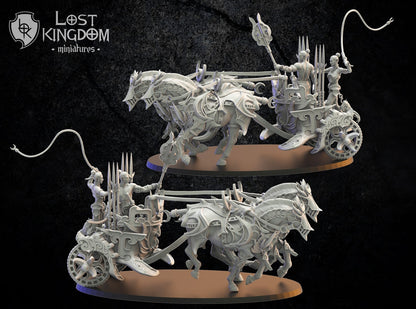 Night Elves War Chariot | Night Elves / Dark Elves | Lost Kingdom Miniatures | Tabletop Gaming | Pathfinder